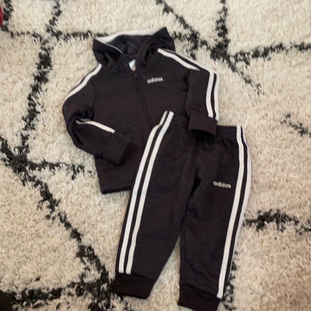 Adidas tracksuit dark Gray